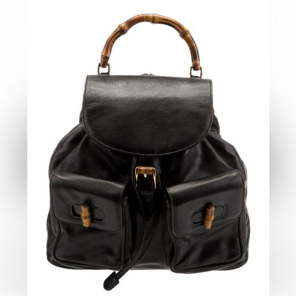 Gucci Leather Backpack - Picture 1 of 4